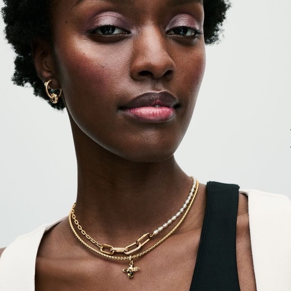 Pandora Gold Studded Chain Necklace - Picture 6 of 6